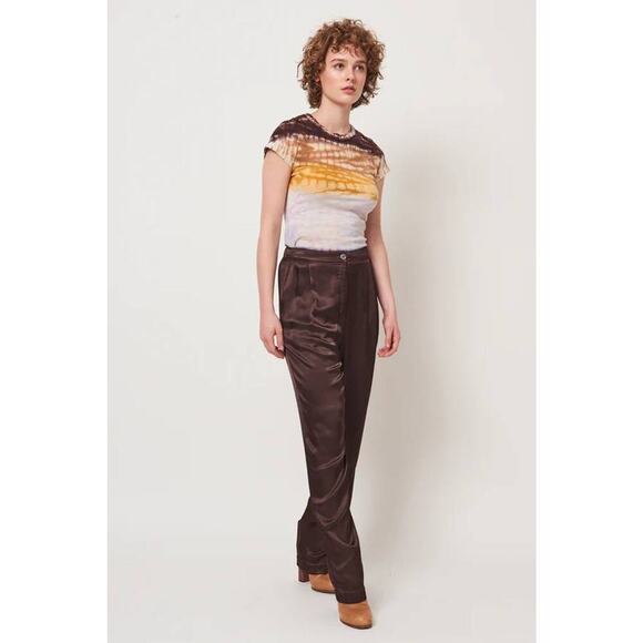 Raquel Allegra Bianca Pant in Chocolate 0 S - Picture 1 of 4